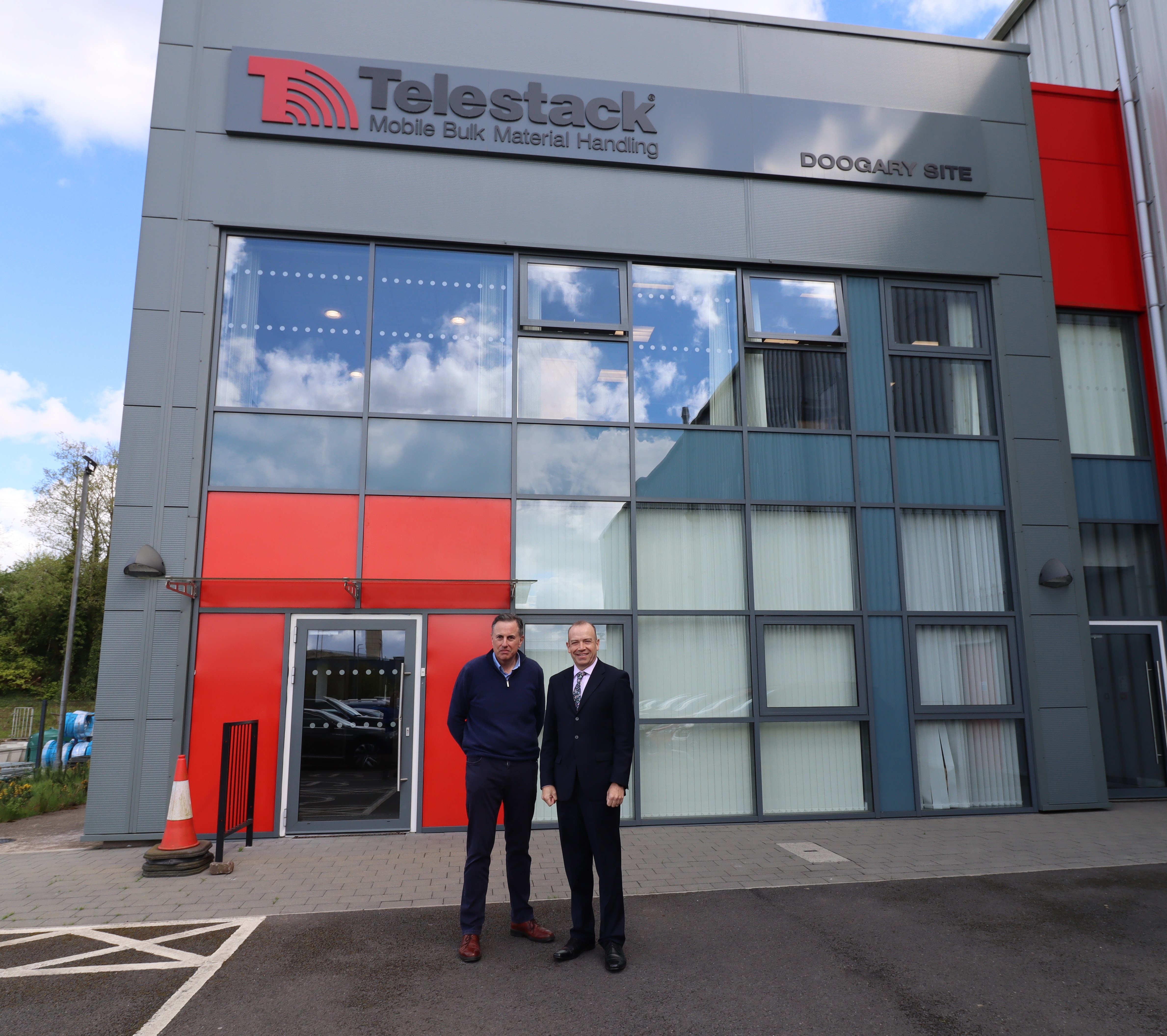 Damian Power, General Manager, Telestack and RT Hon Chris Heaton Harris MP, Secretary of State for Northern Ireland